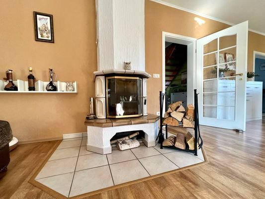 Kamin im Wohnzimmer