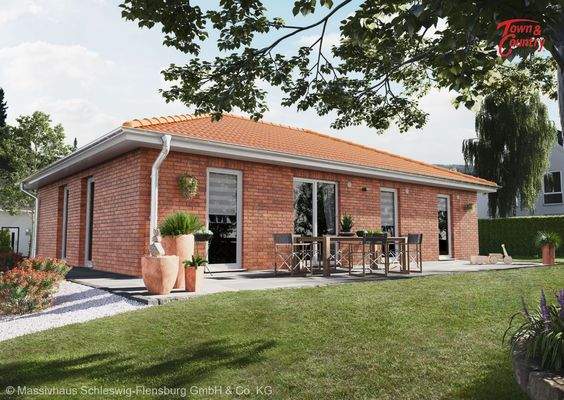 Ansicht Garten Klinkerfassade