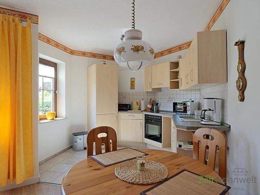 Einbauküche im Runderker