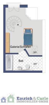 Grundriss obere Etage