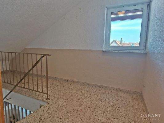 Treppenhaus Abstellfläche