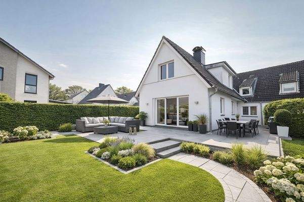 KI-generiert Nachherfoto Garten