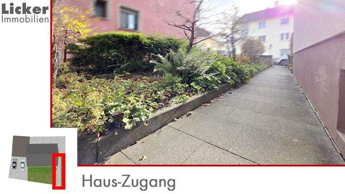 Haus-Zugang