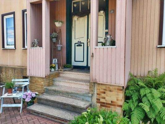 Hauseingang an der Nordfassade