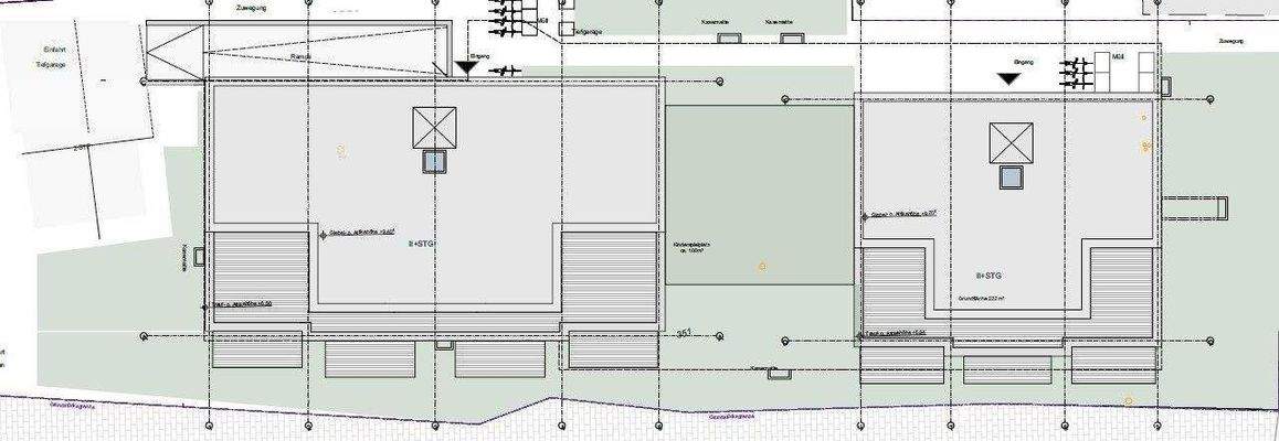 Ansicht von Oben Haus I und II