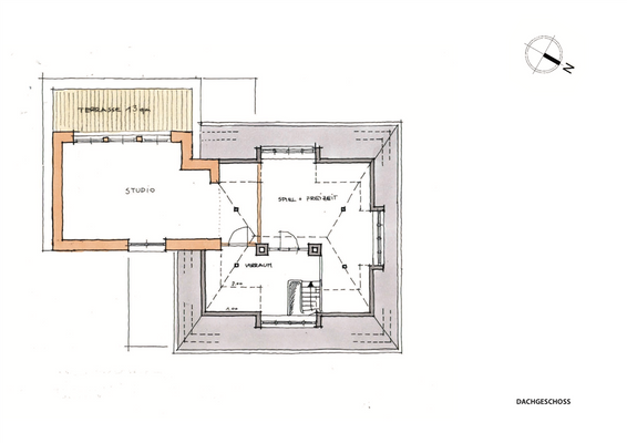 Plan zur Erweiterung Dachgeschoss