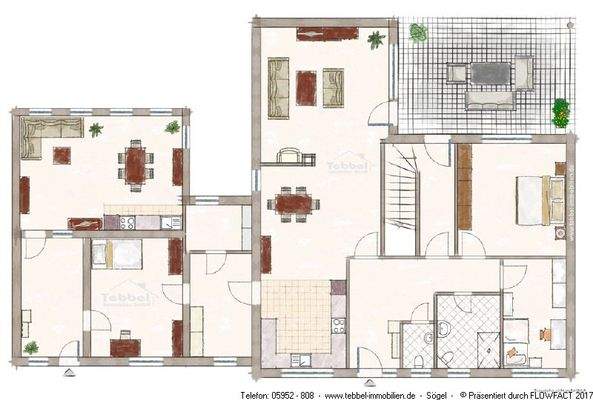 Erdgeschoss-Skizze - Exposéplan - Visualisierung