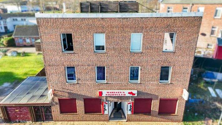 Drohnenansicht Straße