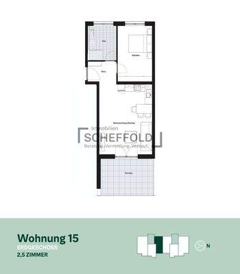 Grundriss Wohnung Nr. 15