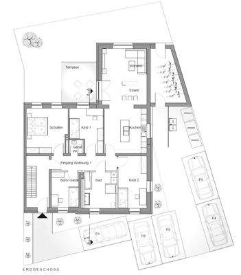 Grundriss Erdgeschoss W1