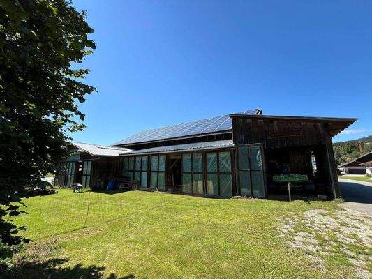 Ansicht Garten hinten Scheune