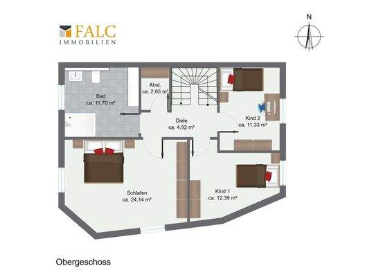 Grundriss Obergeschoss