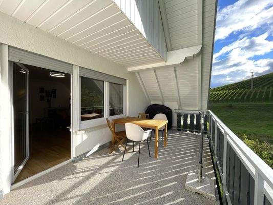 Und auf dem Balkon Sonne tanken ...