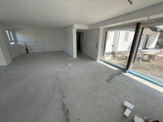 Wohn-/Esszimmer, Gartenzugang