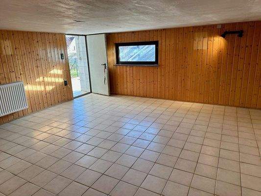 Partyraum unter der Garage