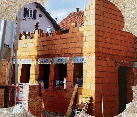 Bauphase Massivbau Ziegel