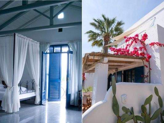 Kreta, Chersonisou: Hotel im Kykladenstil mit 13 Apartments, Pool, Garten und Café / Bar zu verkaufen