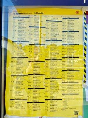 Fahrplan Bahnhof Scheuditz