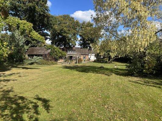 Blick vom Grundstücksende