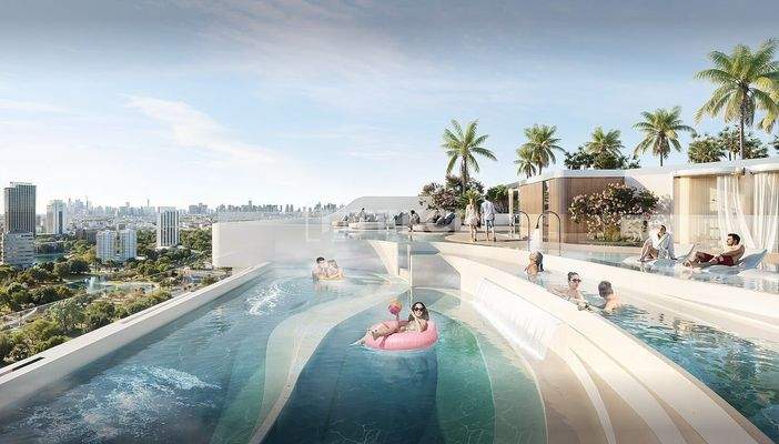 Elegant Apartments in a Project with Infinity Pool in Dubailand