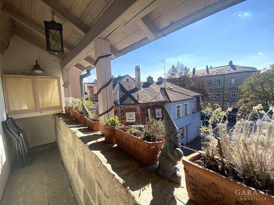 Blick vom Loggia-Balkon