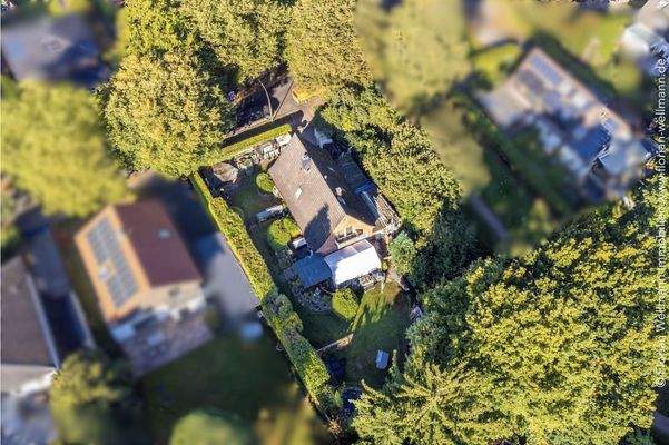 Grundstück von oben - Blick von Ost-Südost
