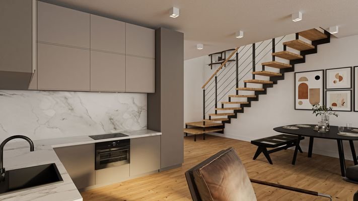 Küche Wohnung 3 im Gebäude 1
