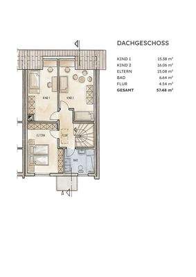 Grundriss Dachgeschoss
