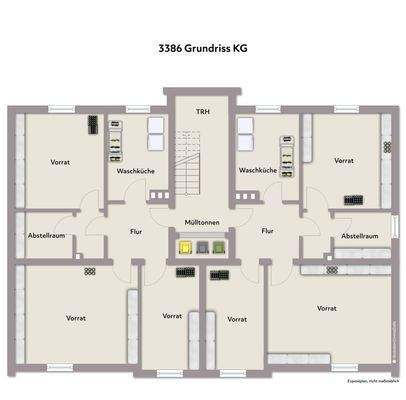 Grundriss KG-Wohnbeispiel-ohne Maßstab