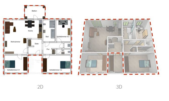 Wohnung Hinterhaus OG