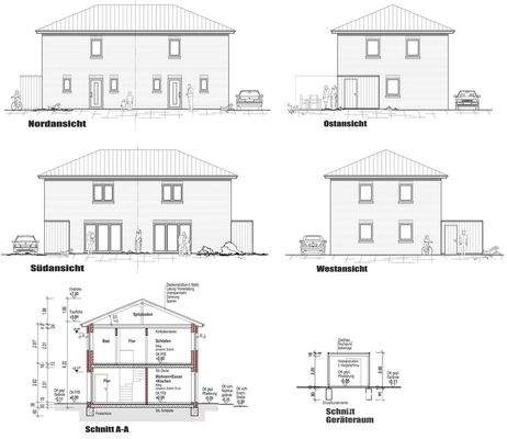 Ansichten Gebäude 2+3