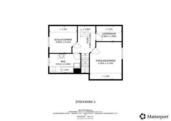Schematischer Grundriss DG