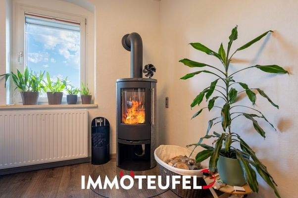 Kamin im Wohnzimmer