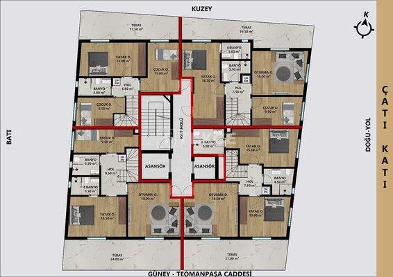 Flats on a Main Road near the Sea in Antalya Muratpaşa