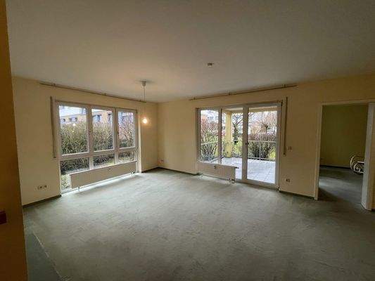 Wohnzimmer Gartenblick