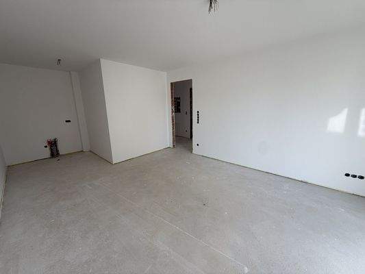 Wohnzimmer mit Küche