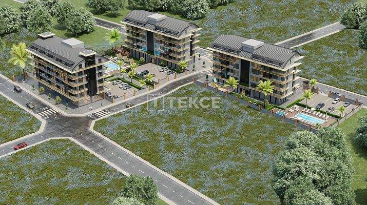 Apartments in a Complex Near the Beach in Alanya