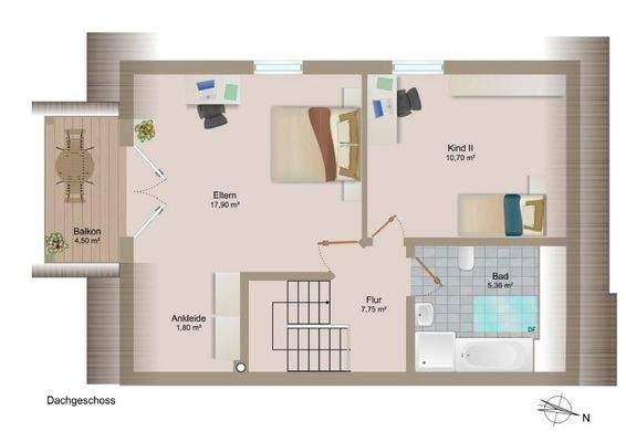 Grundriss Dachgeschoss