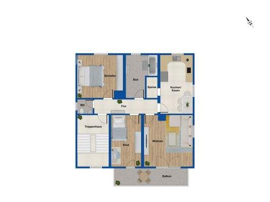 Grundriss Obergeschoss