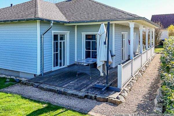 Blick auf die Veranda