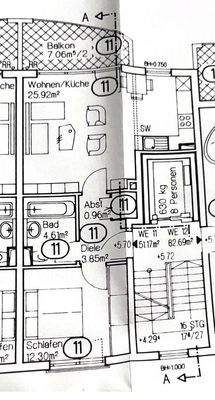 Grundriss 2. OG Wohnung 11