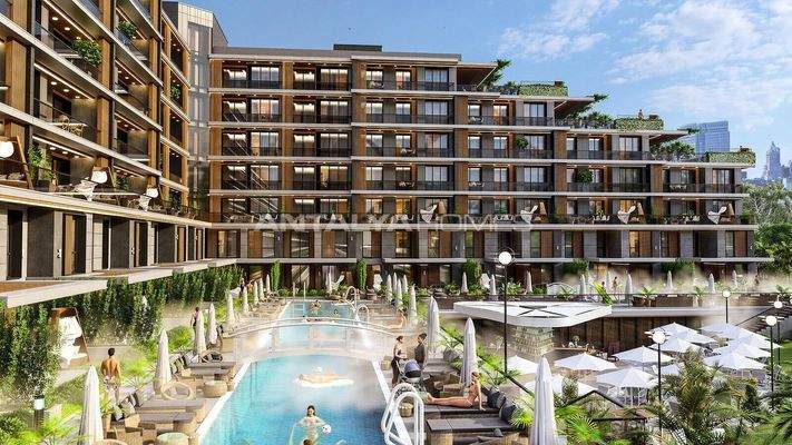Elegant Flats in a Complex with a Pool in Antalya Altıntas