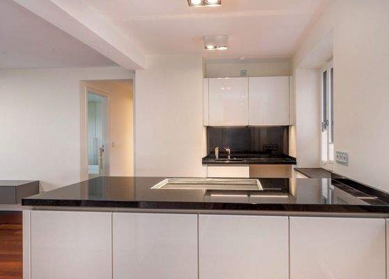 Die Küche mit vielen praktischen Details