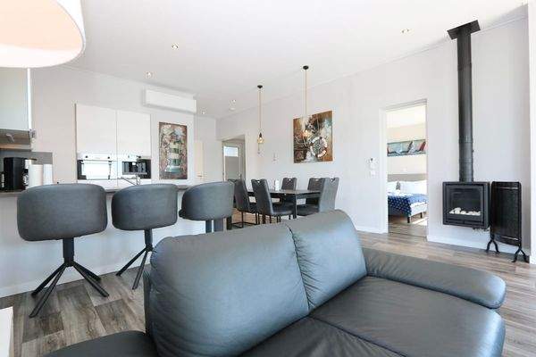 gemütlichem Gaskamin