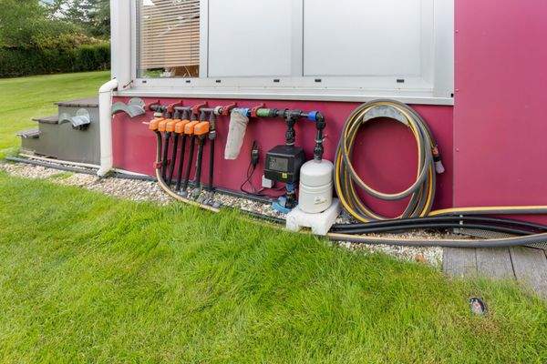 Bewässerung mit Pumpe