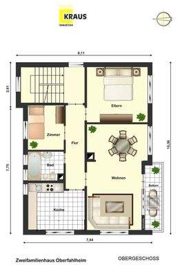 Grundriss Obergeschoss