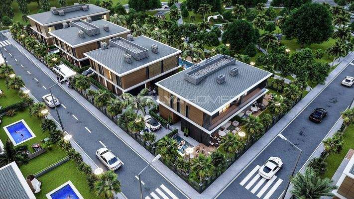 4-Bedroom Houses Short Drive Distance to the Sea in Antalya