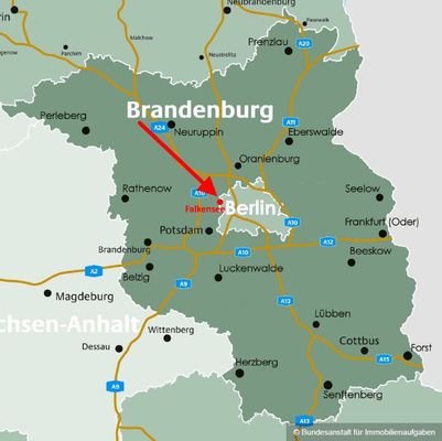 Lage im Land Brandenburg