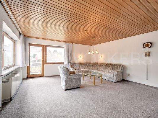 Wohnzimmer mit Terrassenzugang