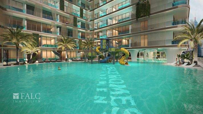 Hausansicht mit Lagune